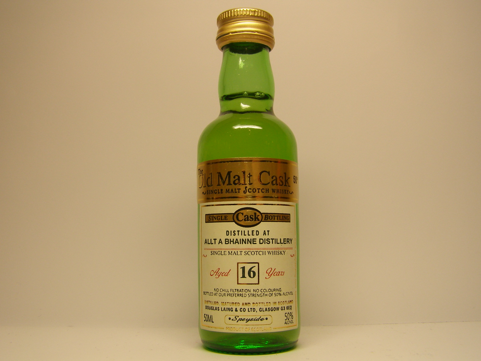 SMSW 16yo "Old Malt Cask" 50ML 50%ALC/VOL